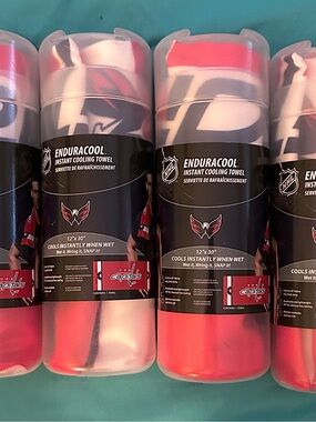 Four Wincraft Enduracool NHL “Washington Capitals” Cooling Towels NWT